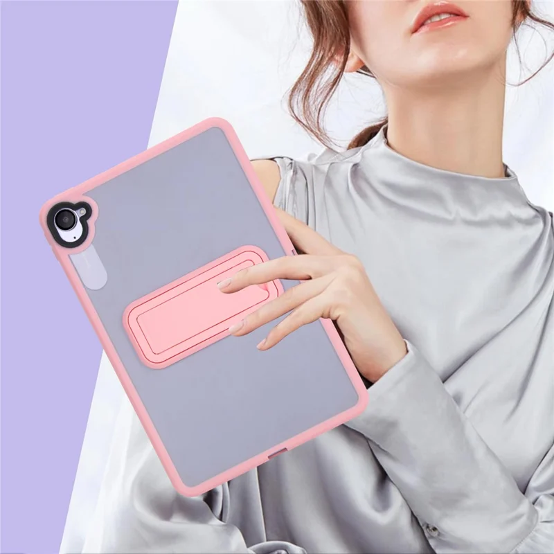 For Xiaomi Redmi K Pad Case with Kickstand TPU + PC Skin-Touch Tablet Cover - Pink-Cellmalls