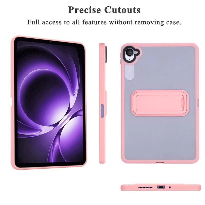 For Xiaomi Redmi K Pad Case with Kickstand TPU + PC Skin-Touch Tablet Cover - Pink-Cellmalls