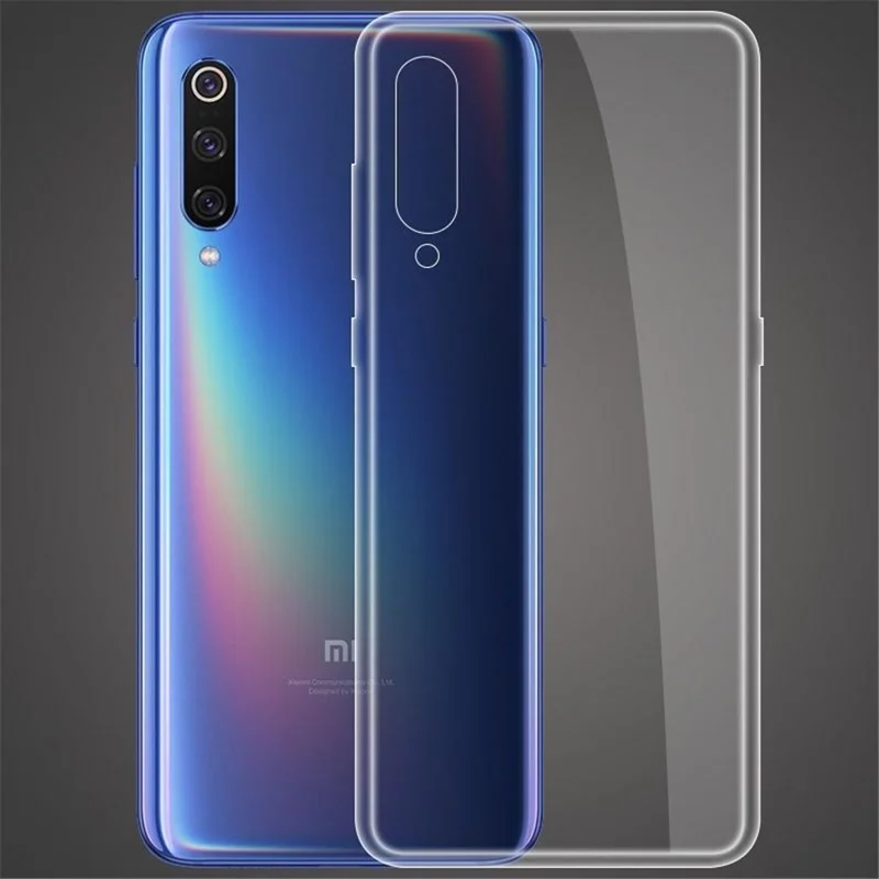 Wholesale Phone Case for Xiaomi Mi 9 Flexible TPU Shell HD Transparent Cover with Precise Lens Cutouts-Cellmalls