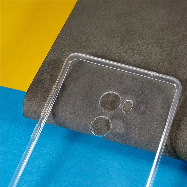 For Xiaomi Mi Mix 2 Soft TPU Clear Cover Slim Anti-Scratch Protective Phone Case-Cellmalls