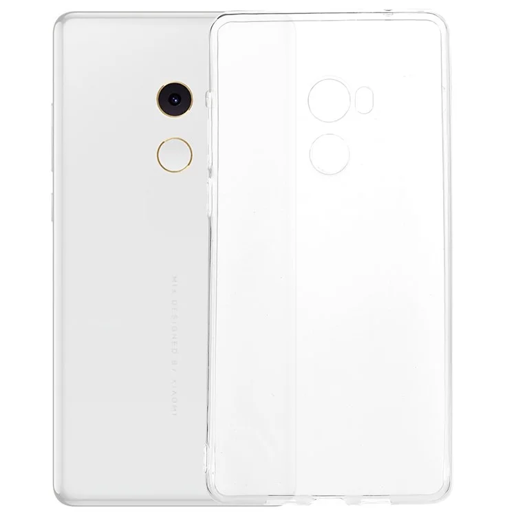 For Xiaomi Mi Mix 2 Soft TPU Clear Cover Slim Anti-Scratch Protective Phone Case-Cellmalls