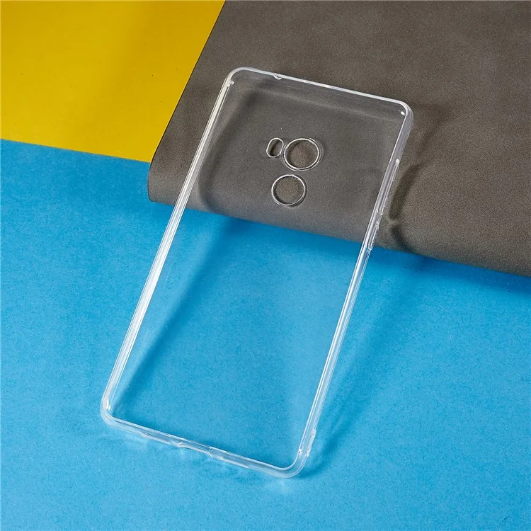 For Xiaomi Mi Mix 2 Soft TPU Clear Cover Slim Anti-Scratch Protective Phone Case-Cellmalls