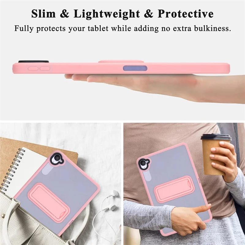 For Xiaomi Redmi K Pad Case with Kickstand TPU + PC Skin-Touch Tablet Cover - Pink-Cellmalls