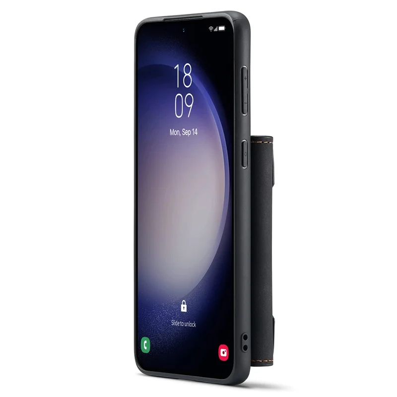 DG.MING M2 Series for Samsung Galaxy S25+ Case PU+PC+TPU Phone Cover Detachable Wallet - Black-Cellmalls