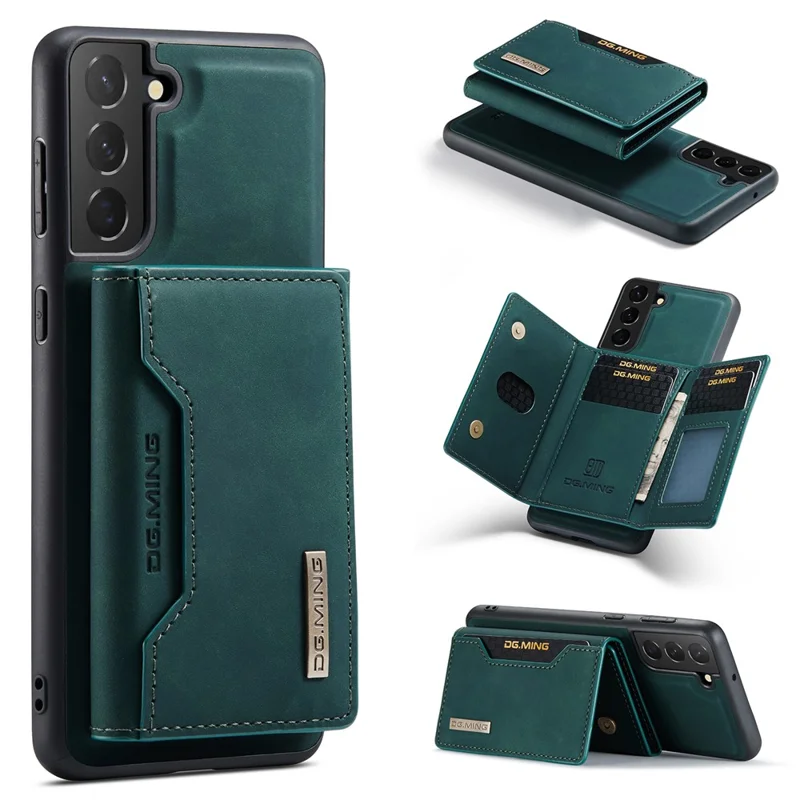 DG.MING M2 Series for Samsung Galaxy S24+ Case Magnetic Wallet Detachable Phone Cover  - Black-Cellmalls