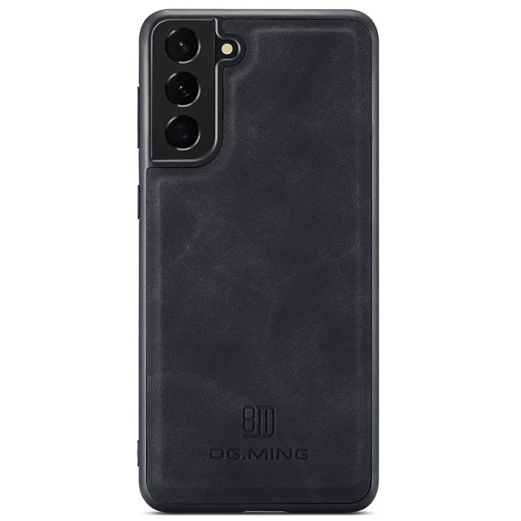 DG.MING M2 Series Wireless Charging Shockproof Phone Protective Cover Detachable 2-in-1 Wallet Phone Case for Samsung Galaxy S22+ 5G - Black-Cellmalls