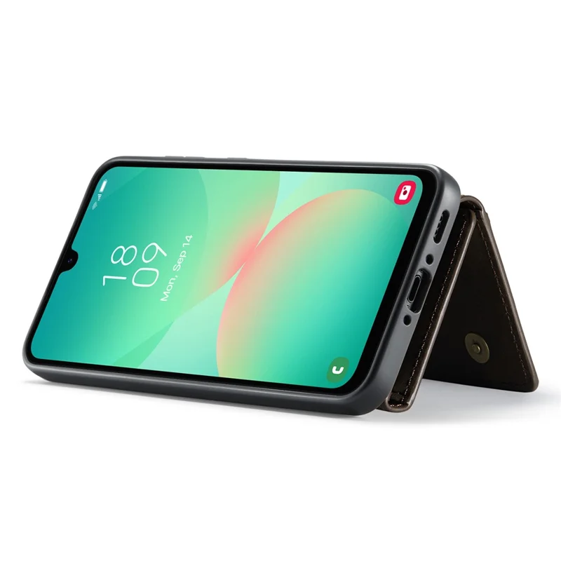 DG.MING M2 Series for Samsung Galaxy A26 5G Case PU + PC + TPU Phone Cover Detachable Wallet - Coffee-Cellmalls