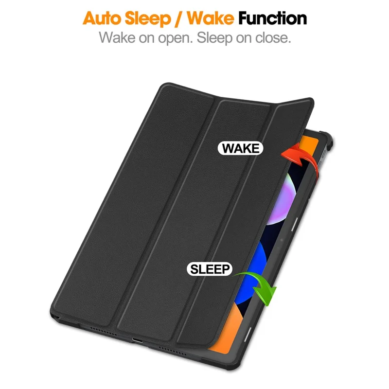 For Lenovo Idea Tab (TB336ZU  /  TB336FU)  /  Xiaoxin Pad 11 2025 Case Anti-Drop Leather Stand Tablet Cover - Black-Cellmalls