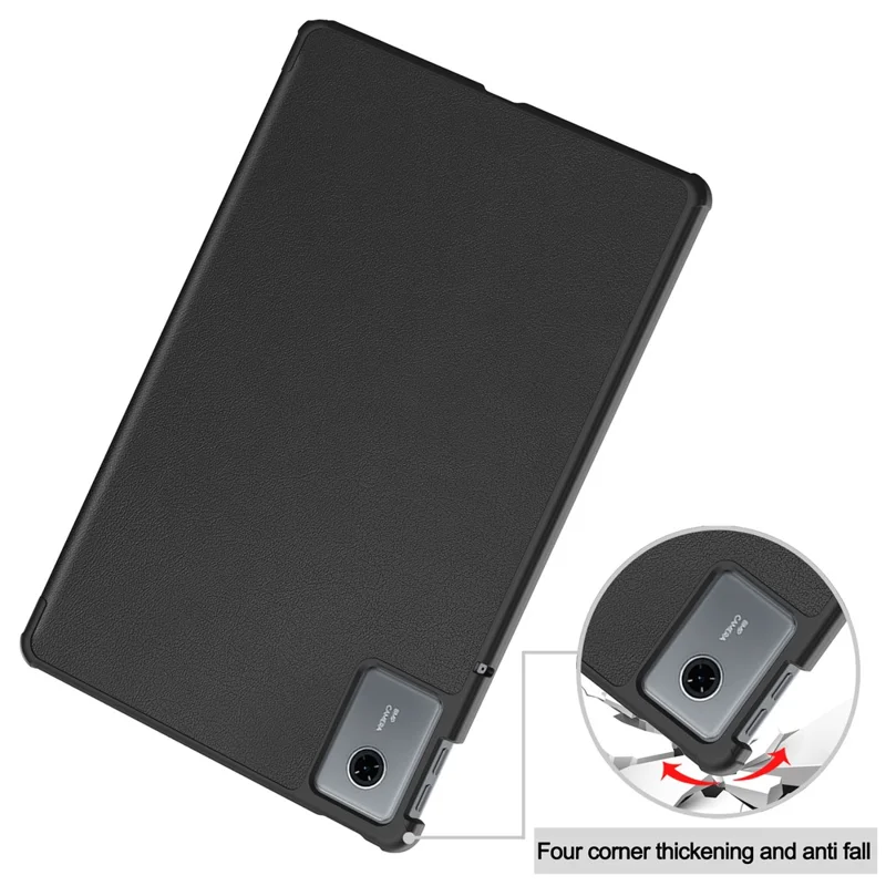 For Lenovo Idea Tab (TB336ZU  /  TB336FU)  /  Xiaoxin Pad 11 2025 Case Anti-Drop Leather Stand Tablet Cover - Black-Cellmalls