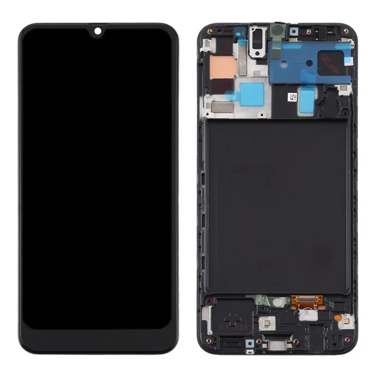 LCD Screen and Digitizer Assembly + Frame Replacement (Without Logo) (TFT Edition, without Fingerprint Function) for Samsung Galaxy A50 SM-A505 - Black-Cellmalls