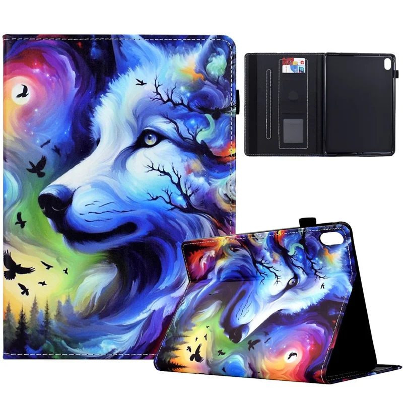 For Xiaomi Redmi Pad 2 Case Pattern Printing Leather Tablet Cover with Card Holder - Bird-Cellmalls