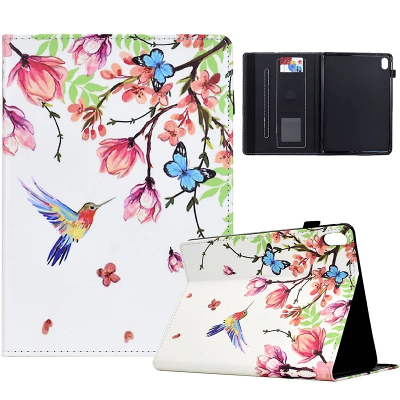 For Xiaomi Redmi Pad 2 Case Pattern Printing Leather Tablet Cover with Card Holder - Bird-Cellmalls