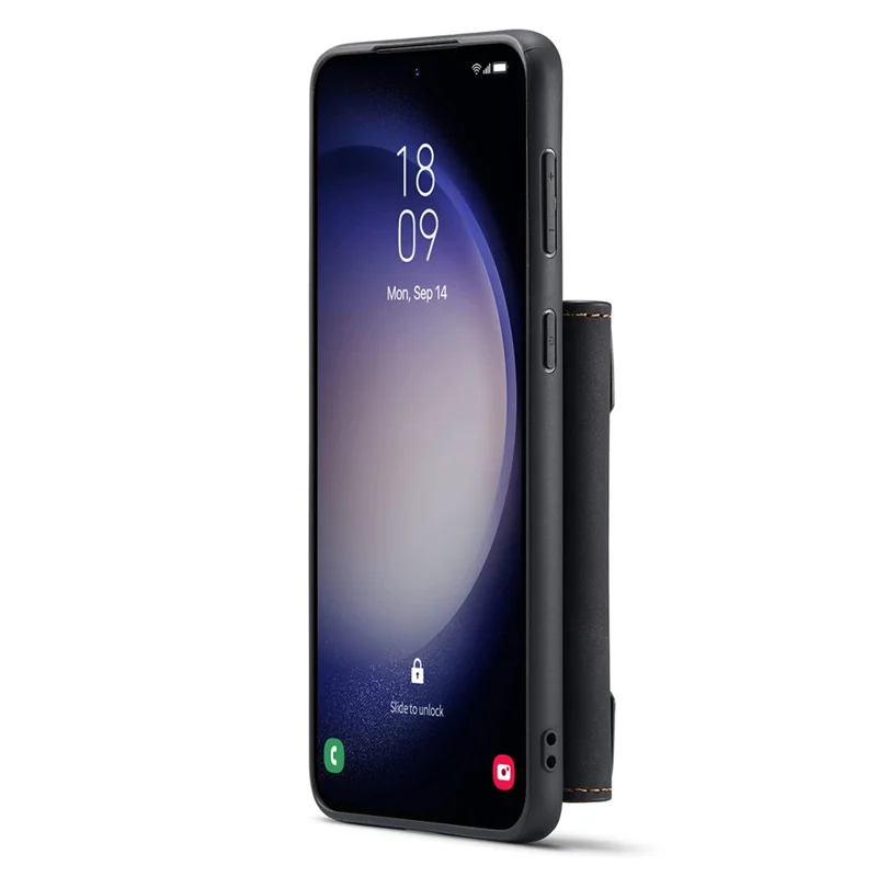 DG.MING M2 Series for Samsung Galaxy A56 5G Case PU + PC + TPU Phone Cover Detachable Wallet - Black-Cellmalls