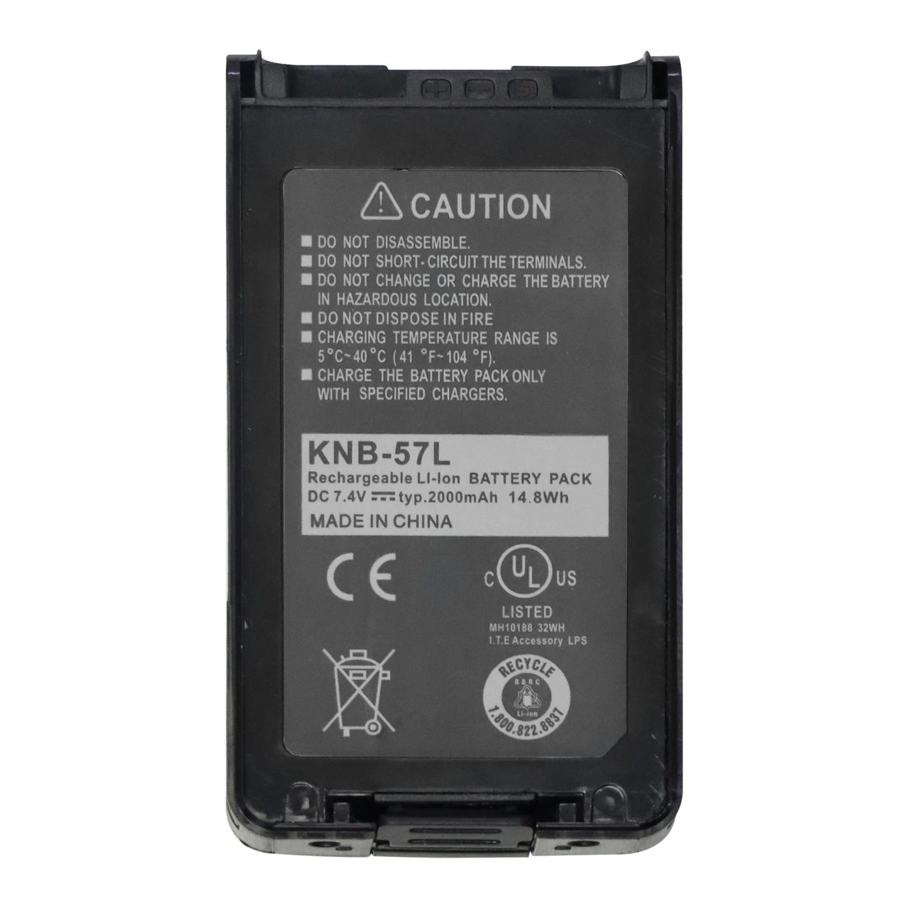 KNB-57L Li-ion Battery For Kenwood Radio K-2170 TK-2140 TK-2160 TK-3140 TK-3160 TK-3173 NX-220 NX-320 NX-3220 NX-3320 TK-2148 TK-2168 TK-2170M TK-2360 TK-3360 TK-2173 NX220 NX320 NX3200 NX3300 NX3220 NX3320  TK2360 TK3360K KNB57L