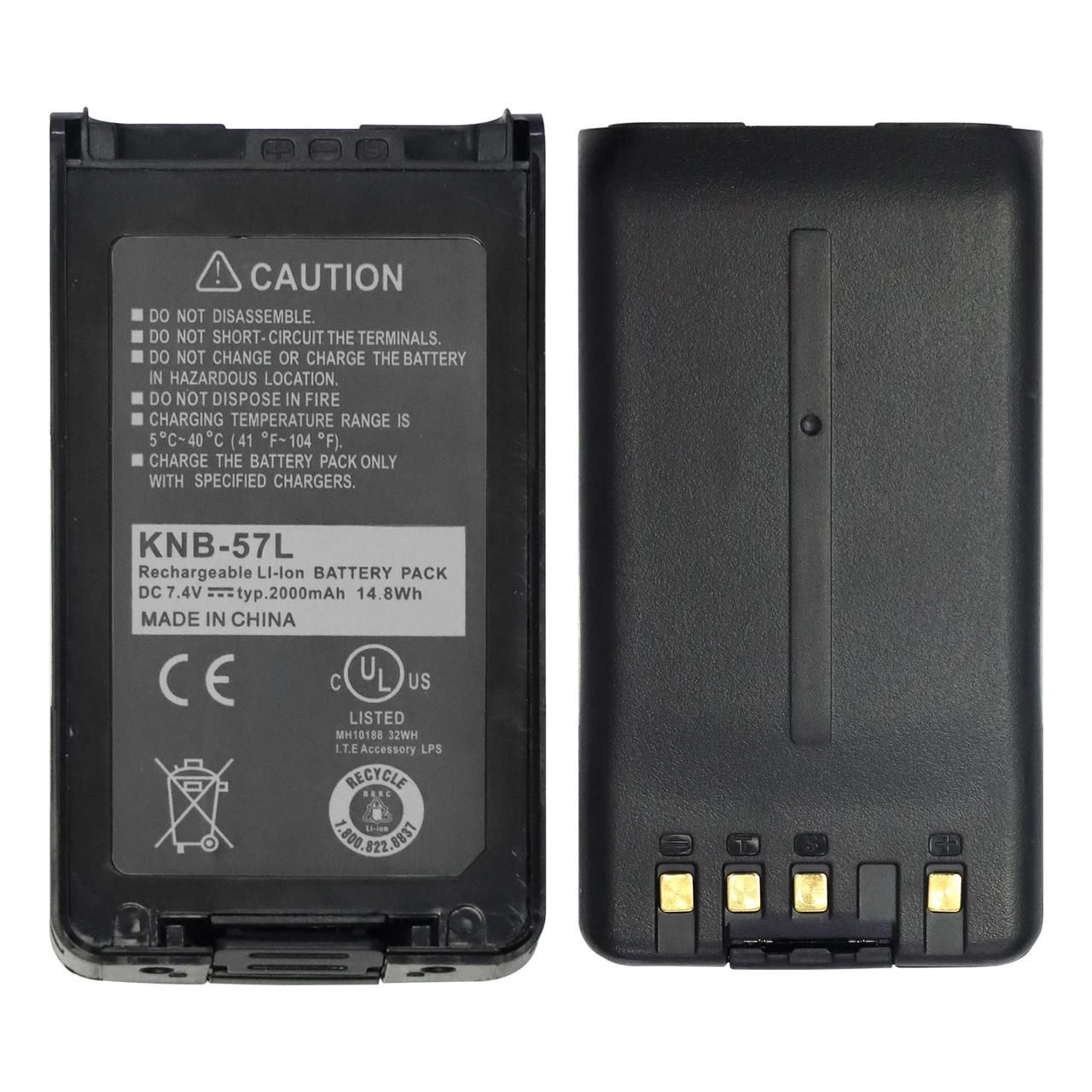 KNB-57L Li-ion Battery For Kenwood Radio TK-2140 TK-2148 TK-2160 TK-2168 TK-2170 TK-2173 TK-2360 TK-3140 TK-3148 TK-3160 TK-3168 TK-3170 TK-3173 TK-3360 NX-220 NX-320  TK-3148 TK-3168 TK-3170