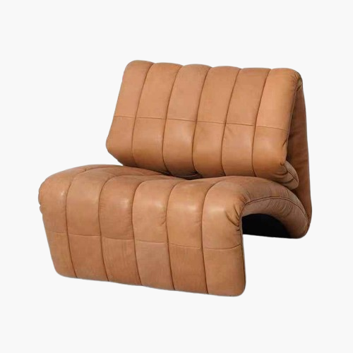 Recliner leather armchair