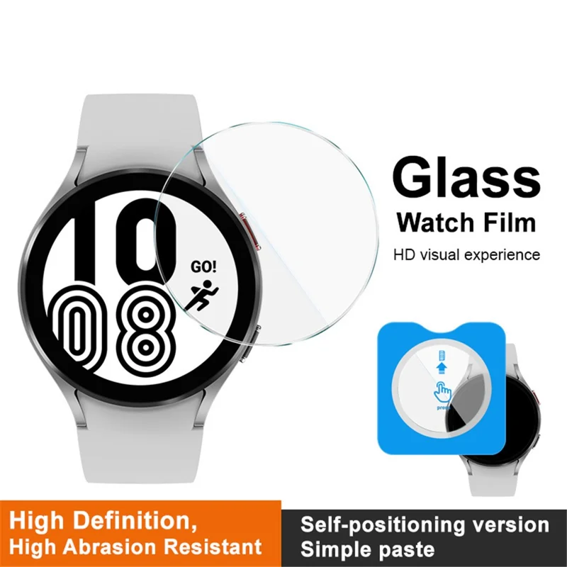 IMAK For Samsung Galaxy Watch4 44mm Screen Protector Tempered Glass Film Auto-Alignment Installation-Cellmalls