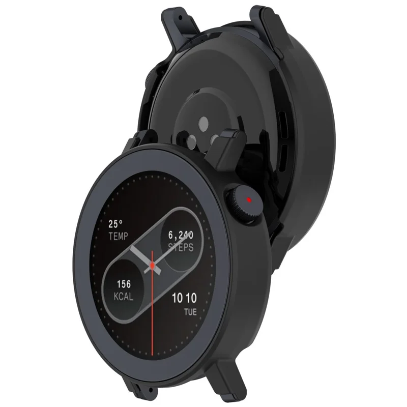 For Nothing CMF Watch 3 Pro Half Coverage Hollow-Out Protective Frame PC Watch Case - Black-Cellmalls