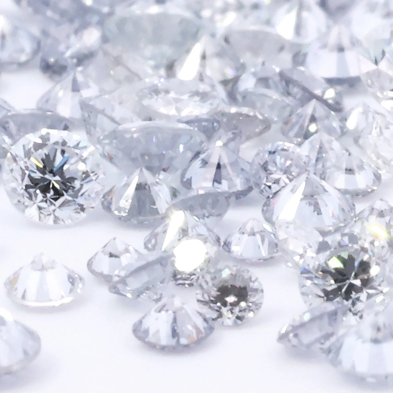 Light Blue melee diamond Wholesale Lab Melee Diamonds, 0.08ct - 0.18ct Carat Range