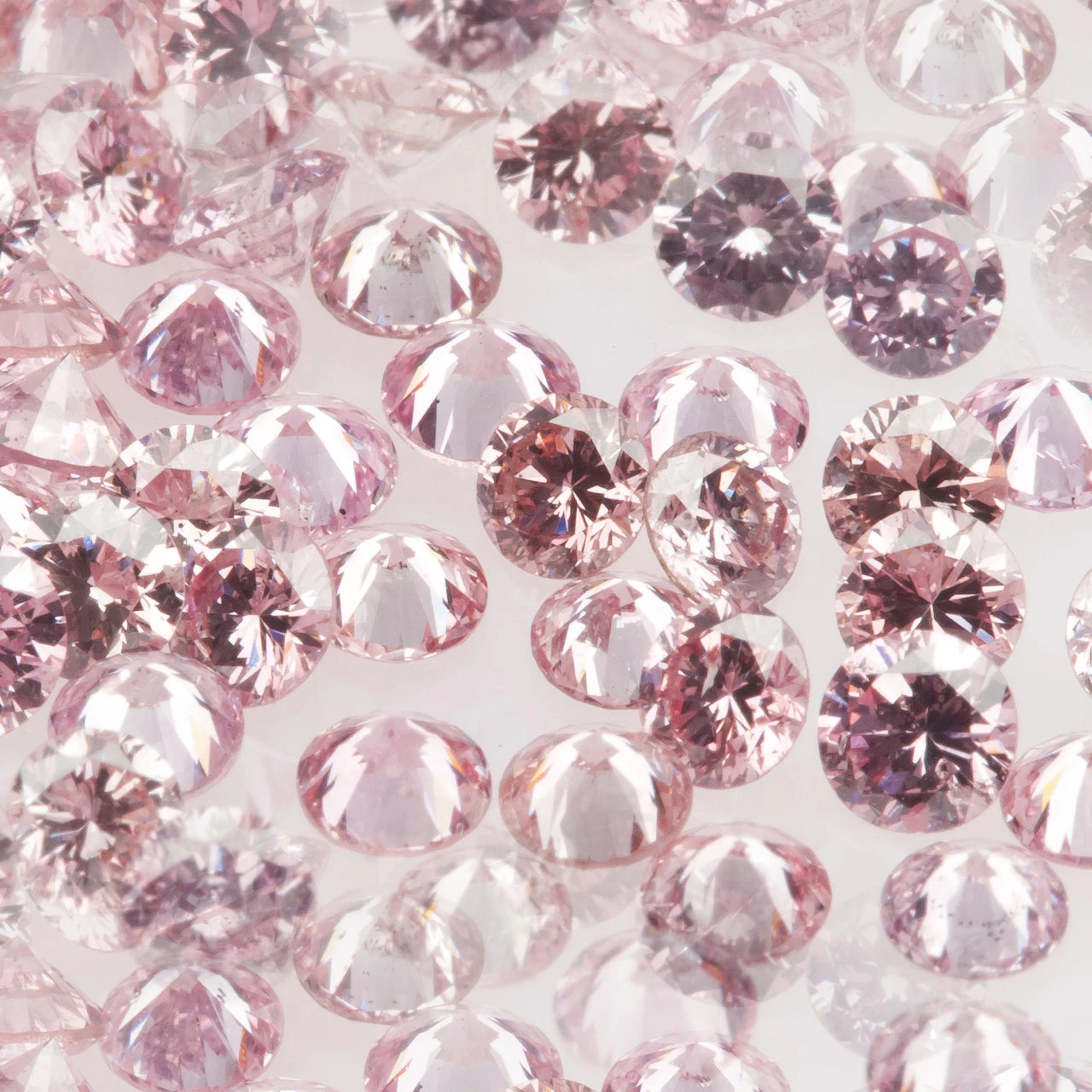 Intense Pink Melee Diamonds for Eternity Bands, 0.10ct - 0.15ct Range