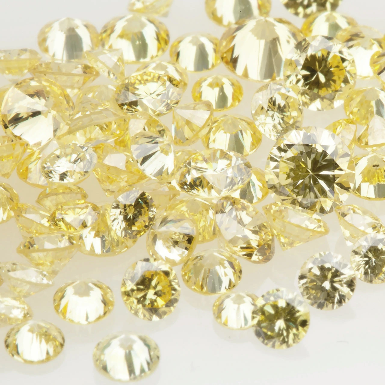 Fancy Yellow Melee Diamonds, Manufacturer of Lab Melee Diamonds, 0.01ct - 0.05ct Range, VVS