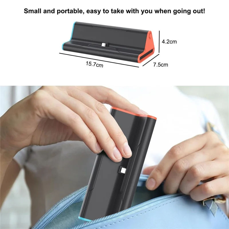 HONSON HS-SW2026 For Nintendo Switch 2 Mini 4K 60Hz HD Video Converter Dock with Ethernet PD USB3.0 Port-Cellmalls