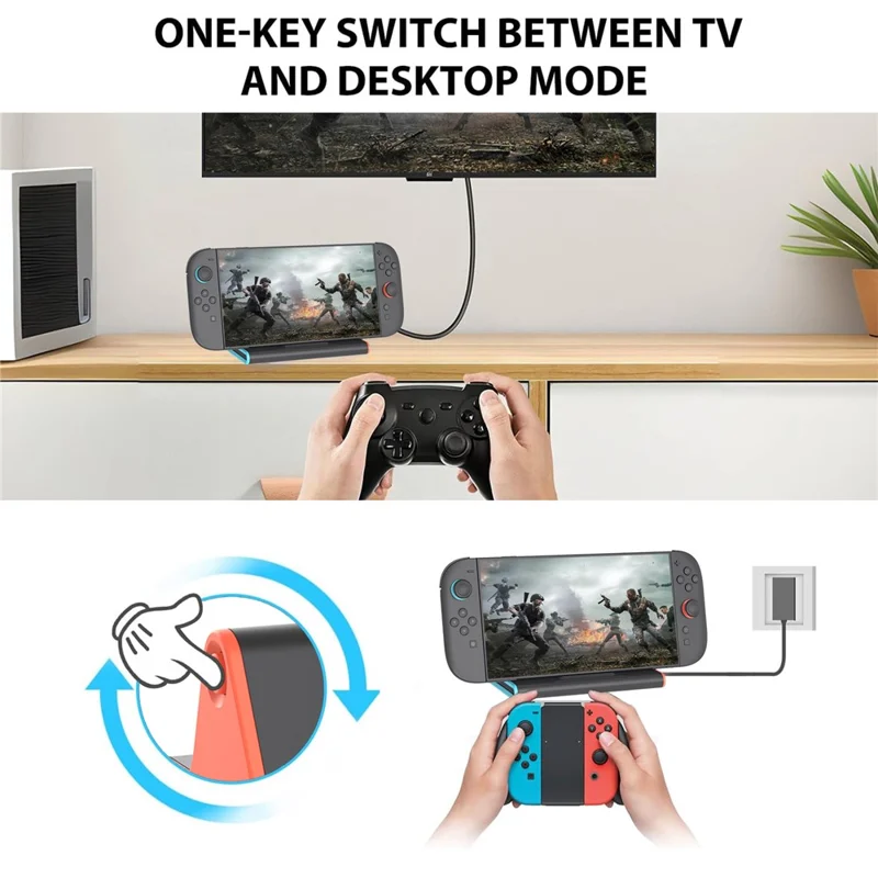 HONSON HS-SW2026 For Nintendo Switch 2 Mini 4K 60Hz HD Video Converter Dock with Ethernet PD USB3.0 Port-Cellmalls