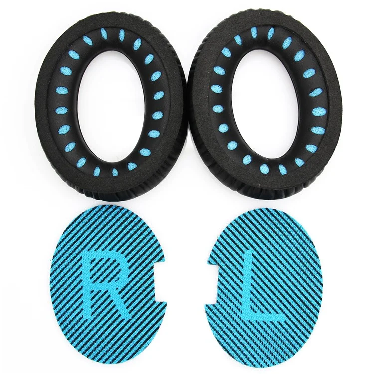 JZF-63 1 Pair for Bose QuietComfort 35 / QuietComfort 25 / QuietComfort Headphone Replacement Earpads Ear Cushion - Black-Cellmalls