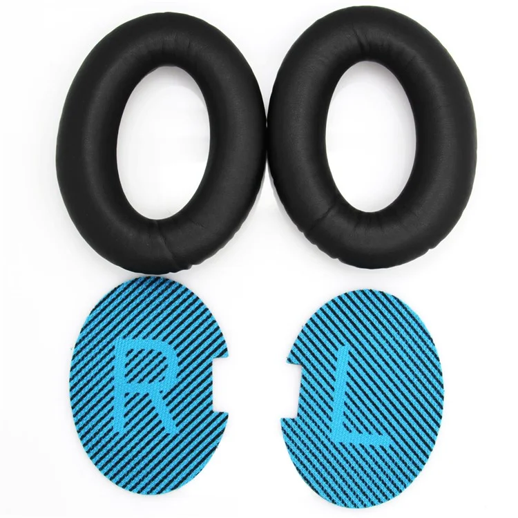 JZF-63 1 Pair for Bose QuietComfort 35 / QuietComfort 25 / QuietComfort Headphone Replacement Earpads Ear Cushion - Black-Cellmalls