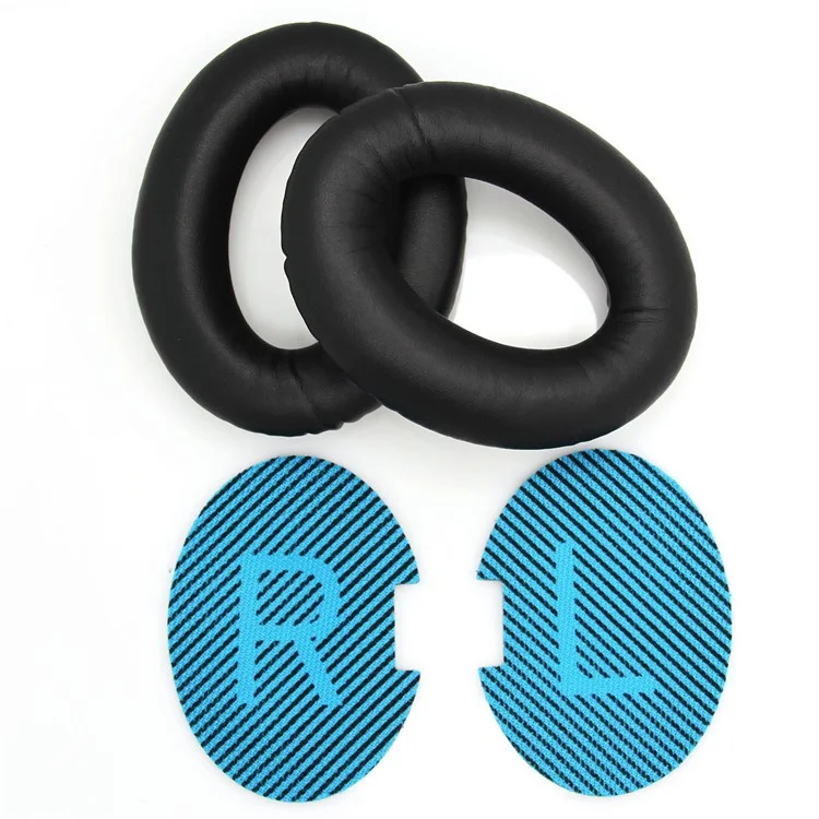 JZF-63 1 Pair for Bose QuietComfort 35 / QuietComfort 25 / QuietComfort Headphone Replacement Earpads Ear Cushion - Black-Cellmalls