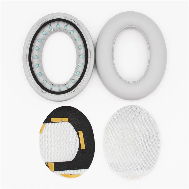 For Bose 700/NC700 Bluetooth-compatible Headphone 1 Pair Replacement Protein Leather Earpads Ear Cushions - White-Cellmalls