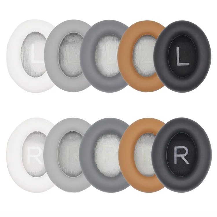 For Bose 700/NC700 Bluetooth-compatible Headphone 1 Pair Replacement Protein Leather Earpads Ear Cushions - White-Cellmalls