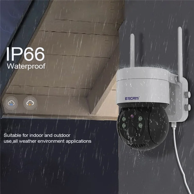 ESCAM QF170 2MP PIR Motion Detection WiFi Two-way Voice Rechargeable Camera Night Vision Security IP Camera Support Cloud Storage-Cellmalls