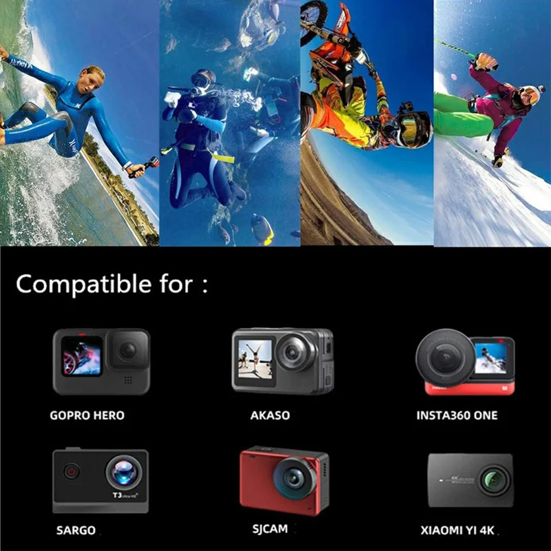 71 in 1 Action Camera Accessories Kit Chest Head Strap Selfie Stick Floating Handle Set for GoPro / DJI / Insta360-Cellmalls