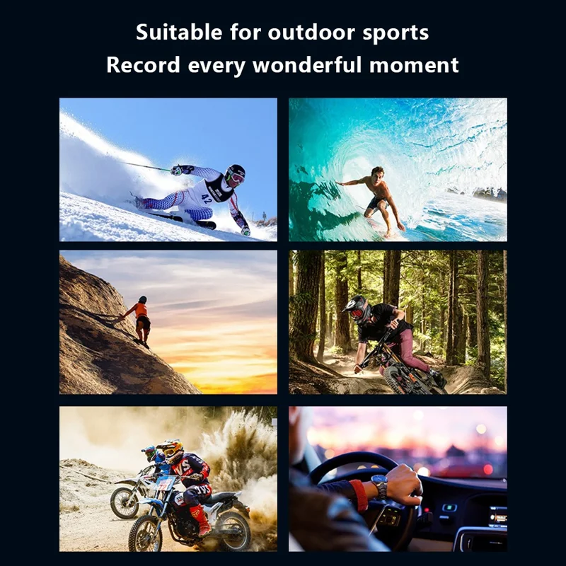 F300AAR-G Action Camera 24MP 5K Ultra HD 30m Waterproof Outdoor Sports Camera with Remote Control-Cellmalls