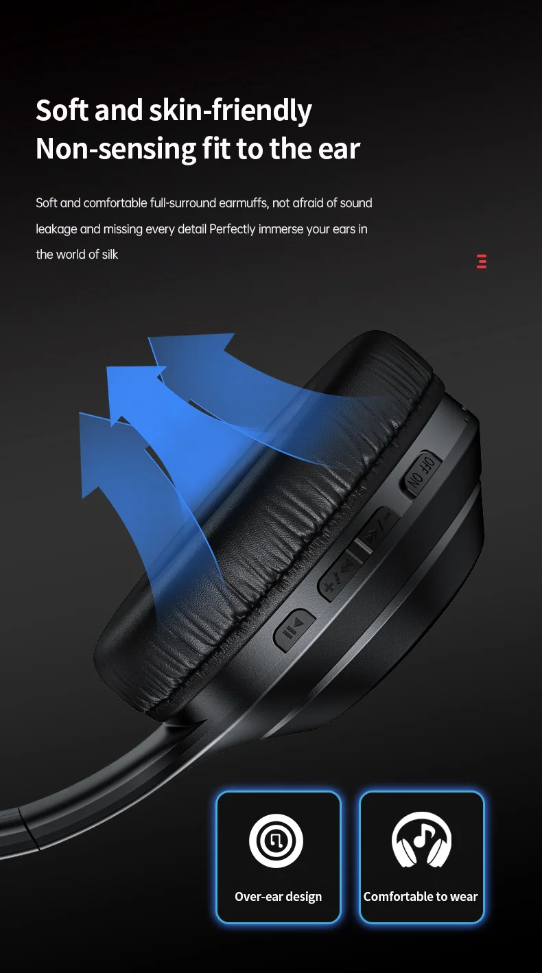 LENOVO Thinkplus TH10 TWS Stereo Headphone Bluetooth-compatible Earphones Over Ear Music Headset - Black-Cellmalls