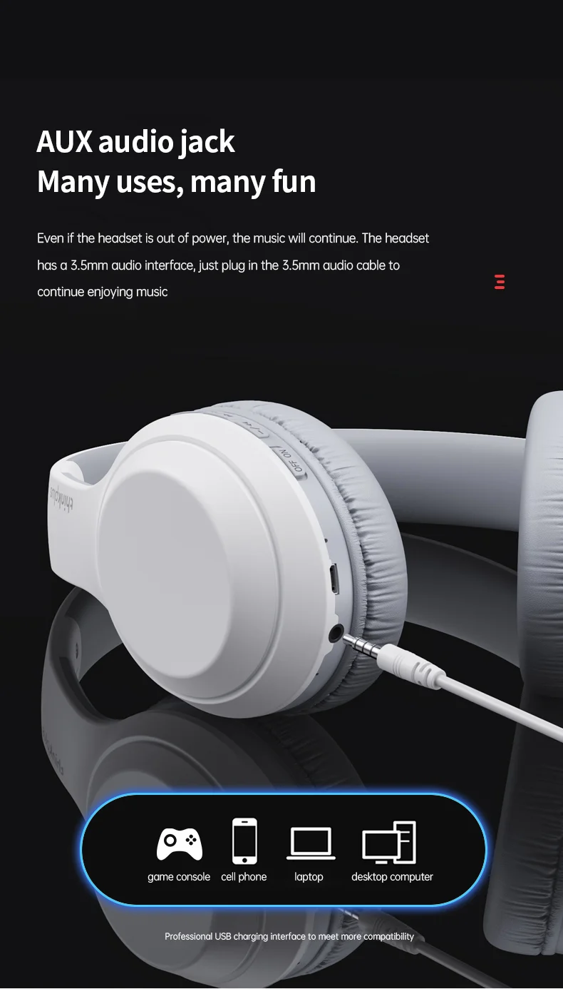 LENOVO Thinkplus TH10 TWS Stereo Headphone Bluetooth-compatible Earphones Over Ear Music Headset - Black-Cellmalls