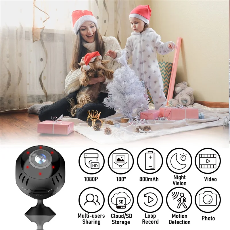 L30 Intelligent WiFi Camera Home Security Real Time Playback Panoramic View Phone Monitoring Camera-Cellmalls