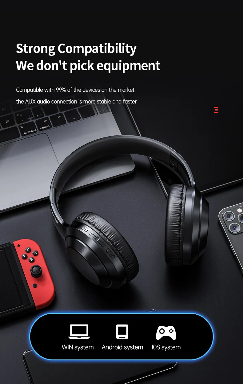 LENOVO Thinkplus TH10 TWS Stereo Headphone Bluetooth-compatible Earphones Over Ear Music Headset - Black-Cellmalls