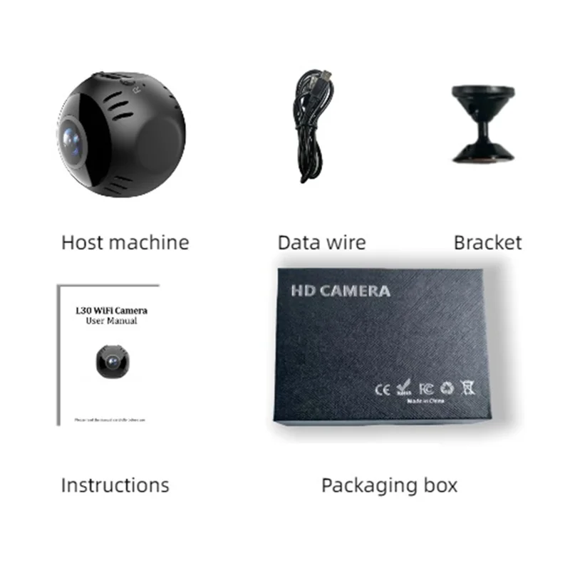 L30 Intelligent WiFi Camera Home Security Real Time Playback Panoramic View Phone Monitoring Camera-Cellmalls