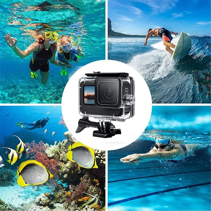 54-in-1 Accessories Kit for GoPro Hero 12 11 10 9 Waterproof Case Silicone Cover Tempered Glass Flim-Cellmalls