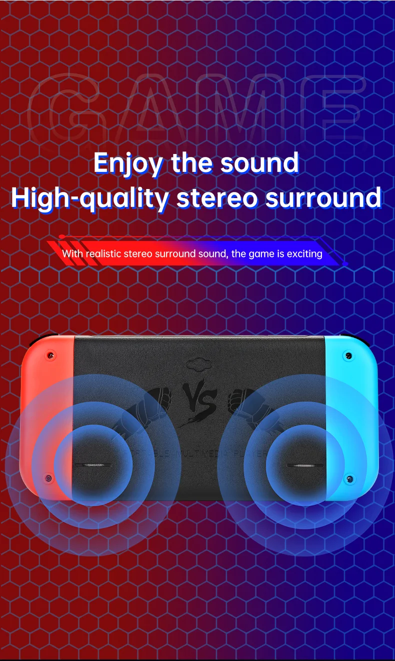 X80 7.0 inch HD Screen Handheld Game Console 20000 Games Video Game Console - Fluorescent Yellow-Cellmalls