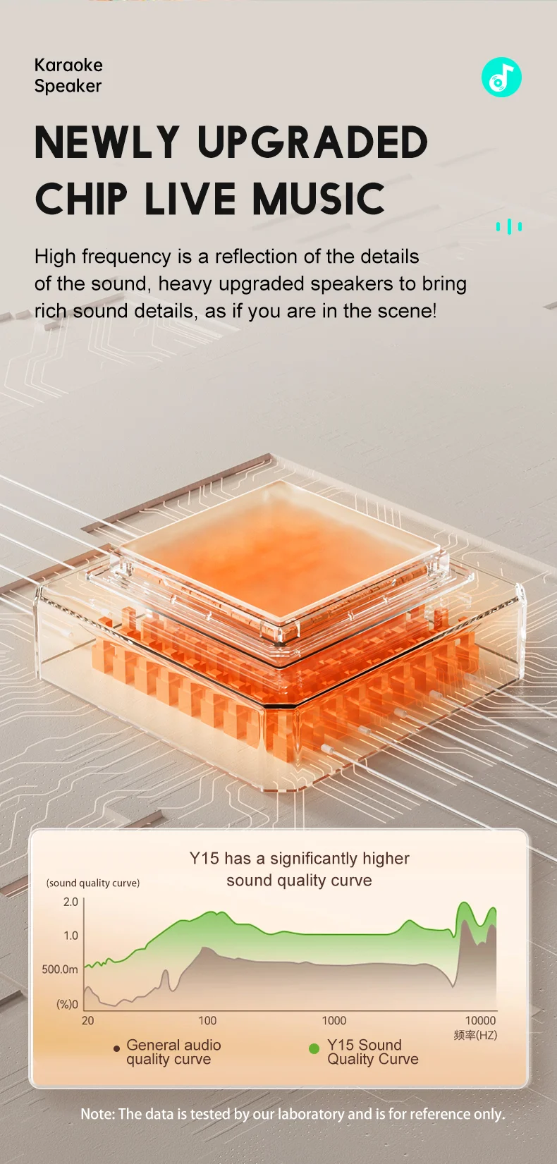 Y15 RGB Lighting Outdoor Mini Bluetooth-compatible Karaoke Speaker with 2 Microphones - Pink-Cellmalls