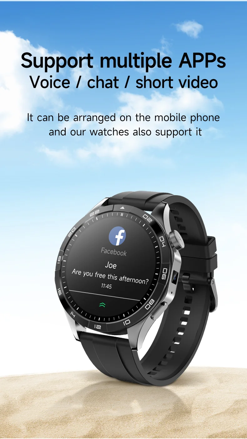 LM01 2+16G 1.43-inch AMOLED Smart Watch 4G SIM Card Android 8.1 Smart Sport Watch, for Europe Asia Africa - Green-Cellmalls