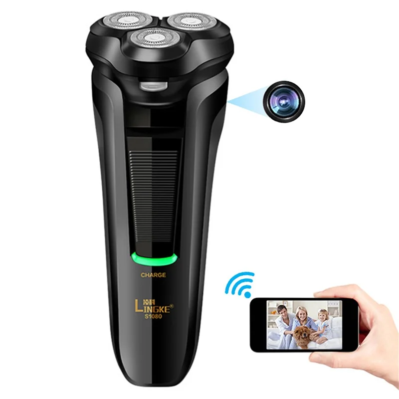 Shaver Design 1080P HD Mini WiFi Camera Video Recorder DVR Electric Razor Home Security Wireless IP Camera-Cellmalls