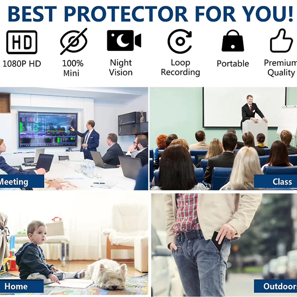 10000mAh Power Bank Motion Detection 1080P HD 2.4G WiFi Home Security Camera-Cellmalls