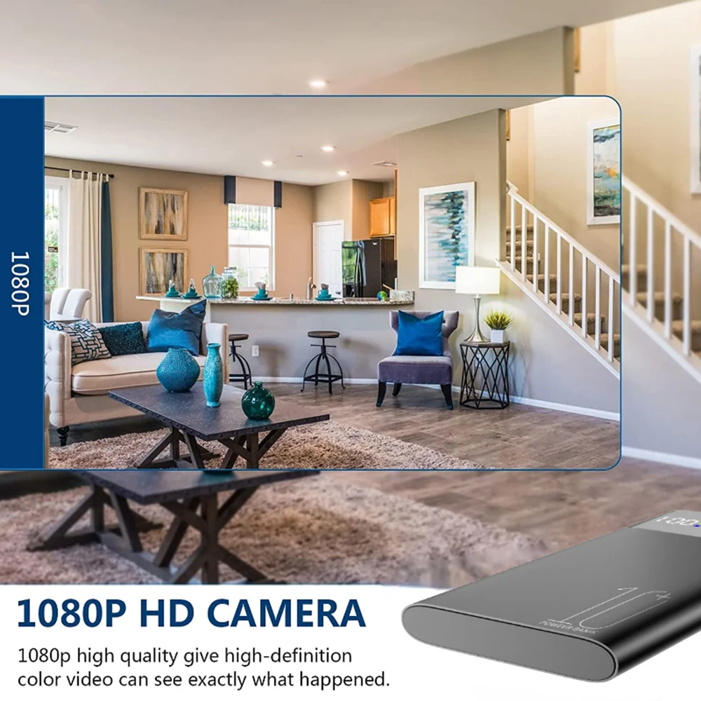 10000mAh Power Bank Motion Detection 1080P HD 2.4G WiFi Home Security Camera-Cellmalls