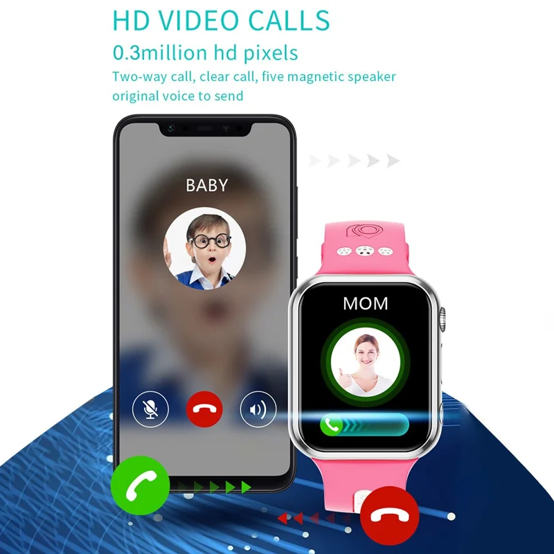 W5PRO Dual Camera Kids Watch 2+16G Waterproof 1.83 inch IPS 4G Smart Phone Watch - Black / Grey-Cellmalls