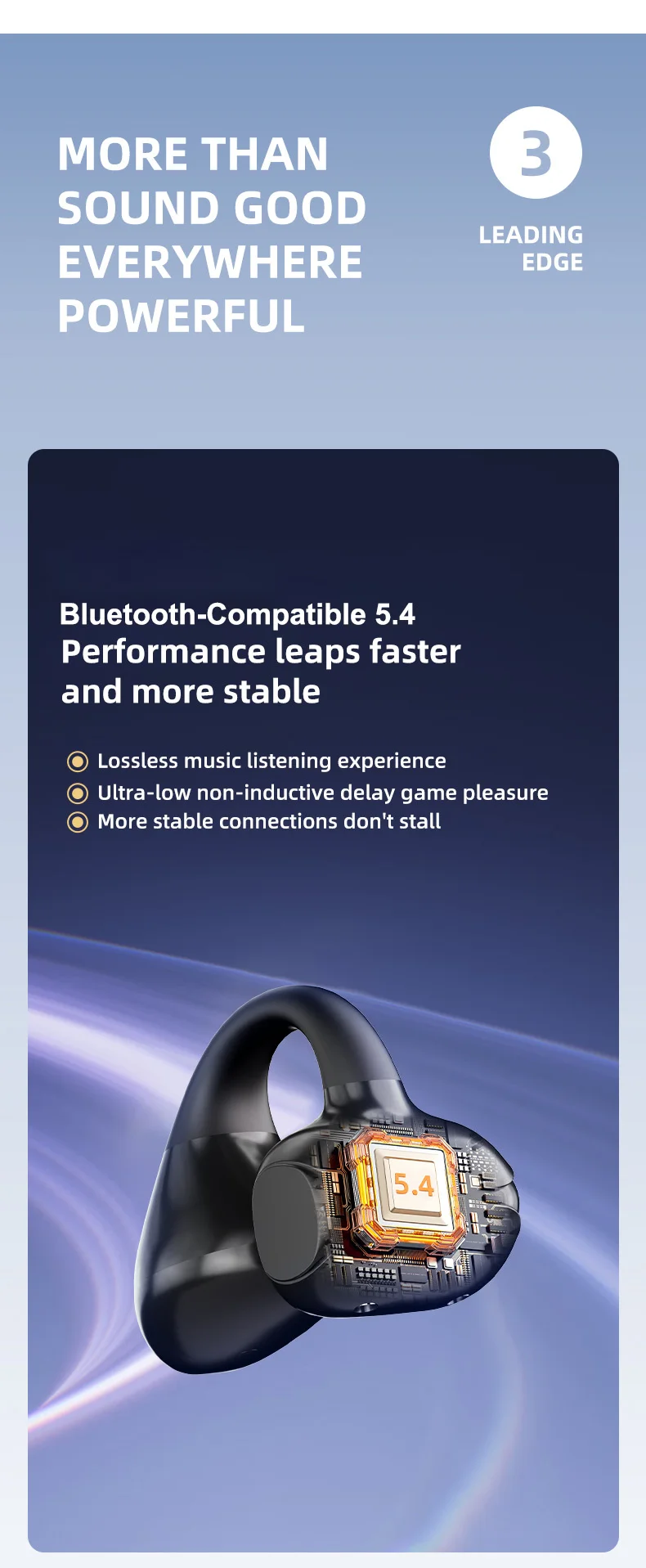 M88 Ear Clip Wireless Bluetooth-Compatible Headset Stereo Sound IPX4 Sweatproof Sports Earphones - Nude-Cellmalls