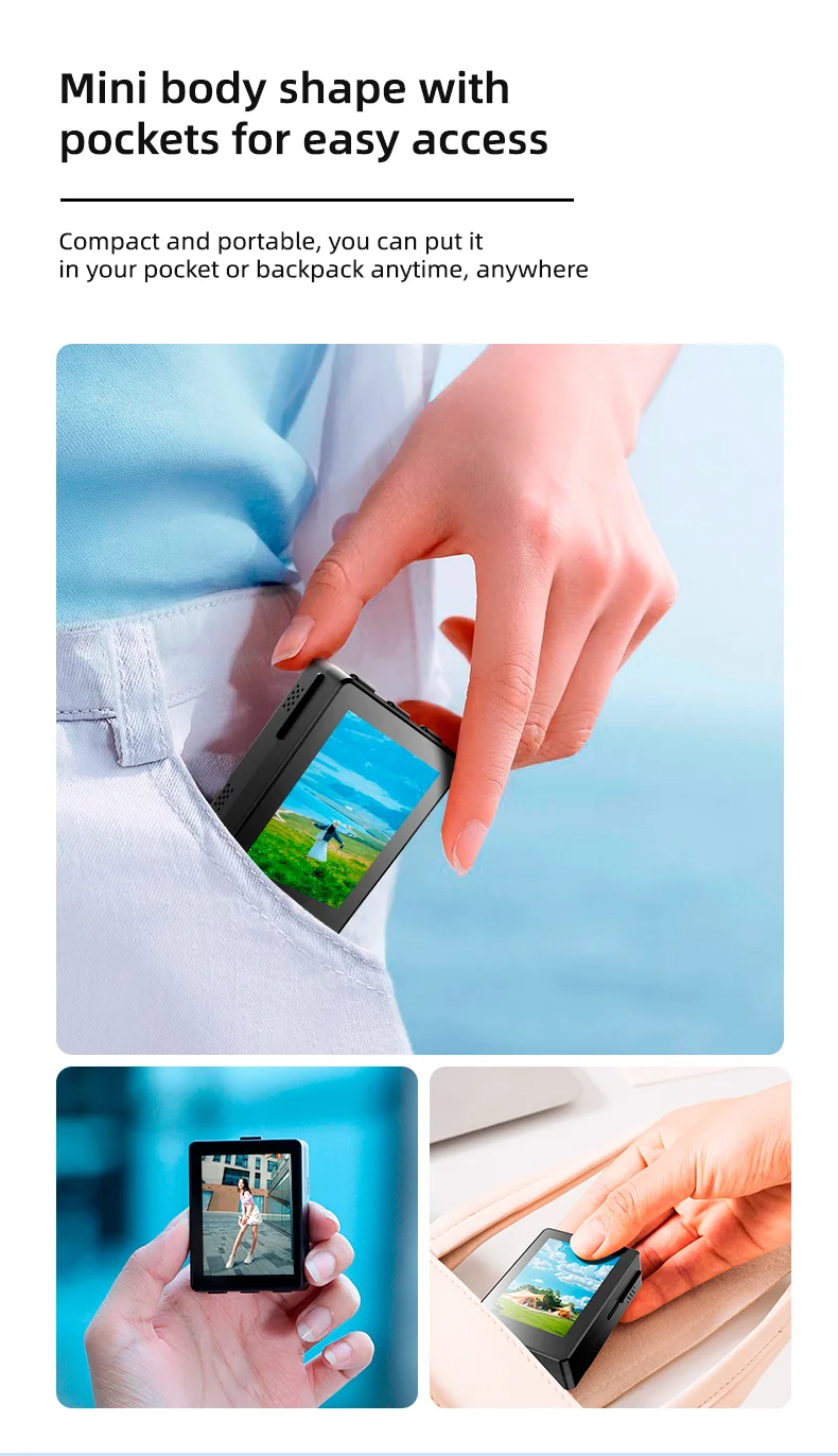 CL07 Wireless Phone Rear Camera Selfie Screen Mirroring Device Image Display Monitor Screen-Cellmalls